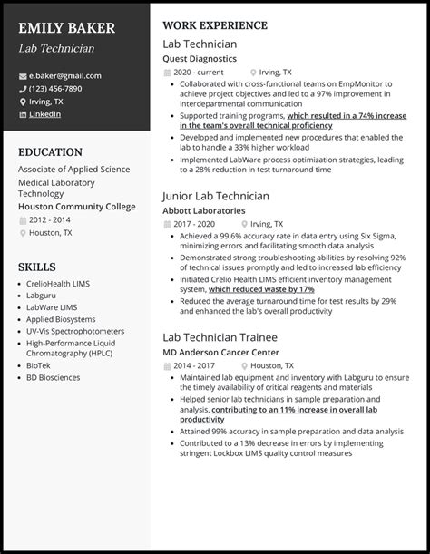 Navy Corpsman Lab Tech: Unlocking the Secrets to Crafting an Impressive Resume