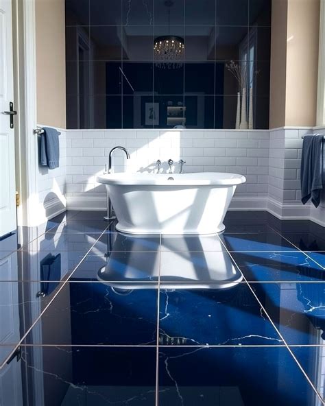 Navy Floor Tile