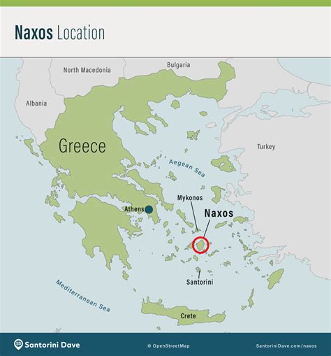 Naxos Greece Map