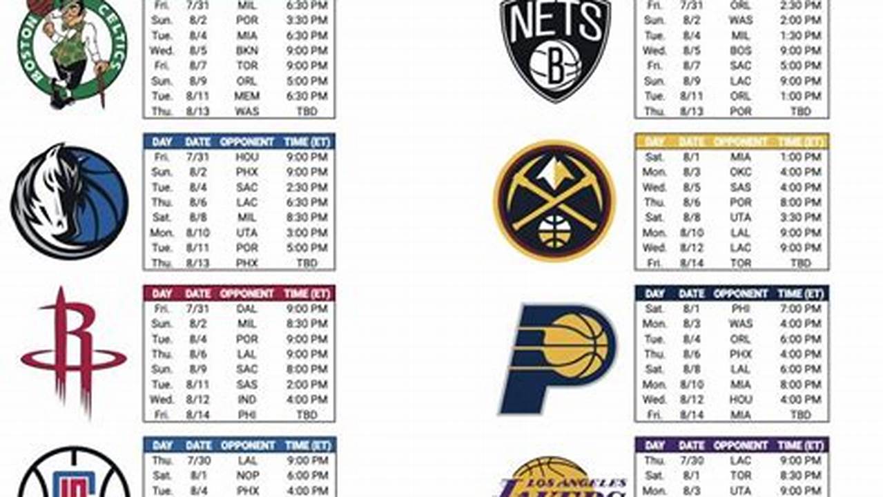 Nba Season 2024-23 Schedule Iii