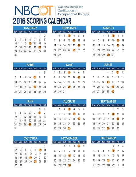 Nbcot Calendar 2024