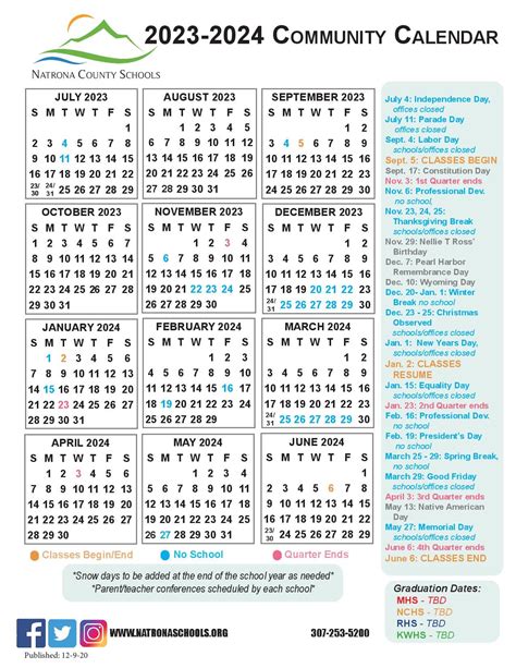 Ncsd Academic Calendar
