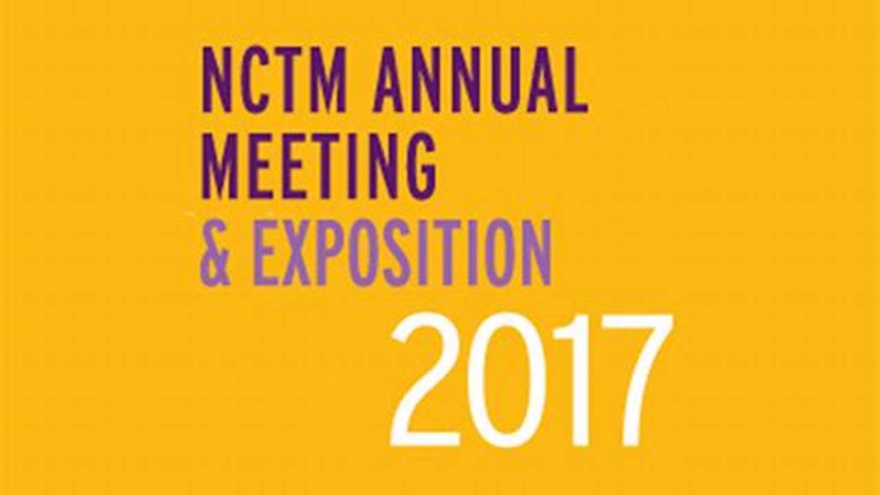 Nctm 2024 Regional Conference & Exposition