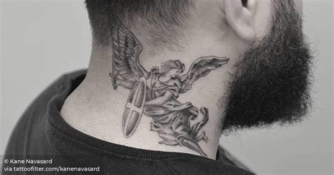 Neck Angel Tattoo