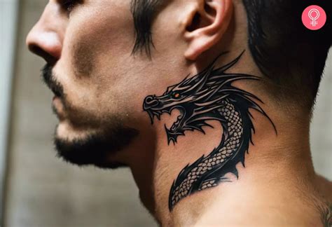 Neck Dragon Tattoo
