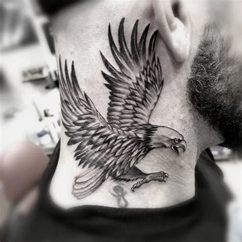 Neck Eagle Tattoo