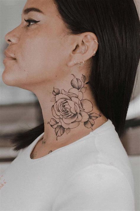 Neck Tattoo Designs For Ladies