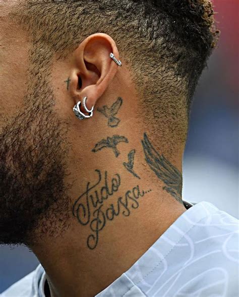 Neck Tattoo Neymar