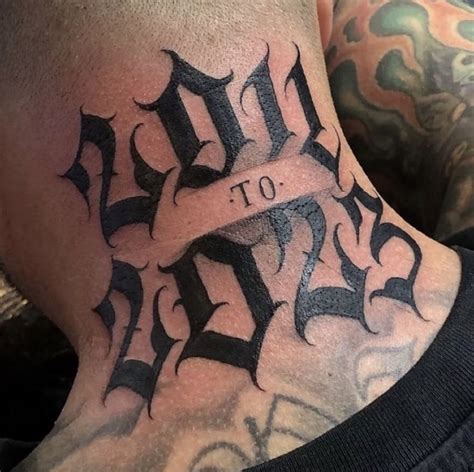 Neck Tattoo Stencils