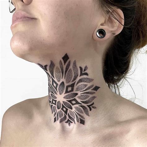Neck Tattoo Woman