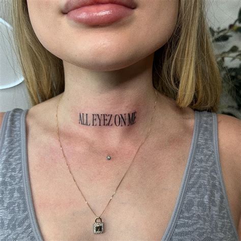 Neck Tattoo Word