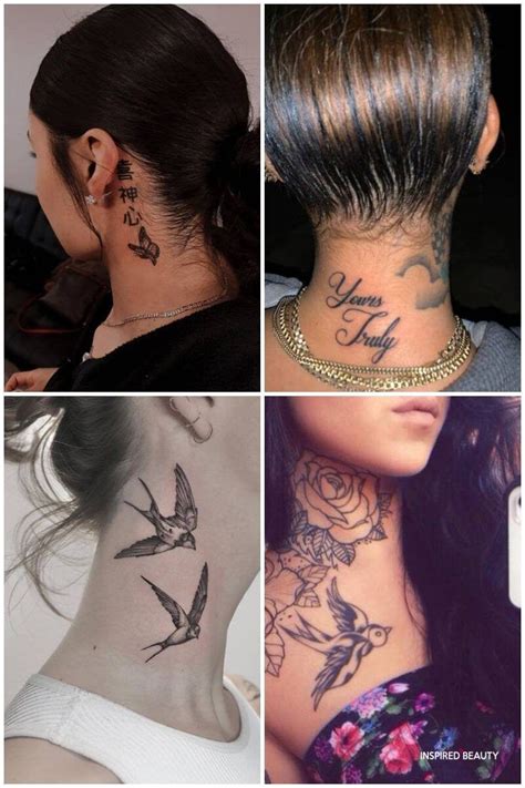Neck Tattoos For Ladies