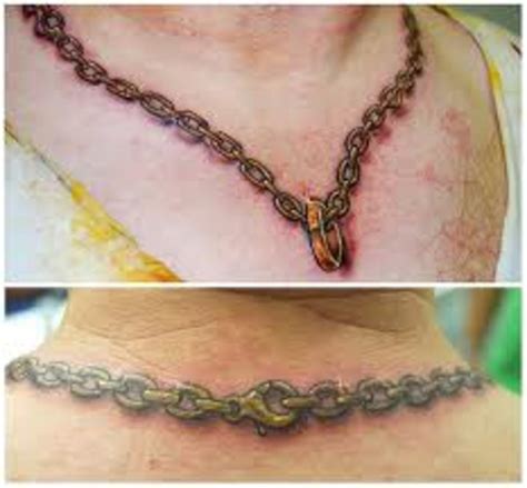 Necklace Chain Tattoo