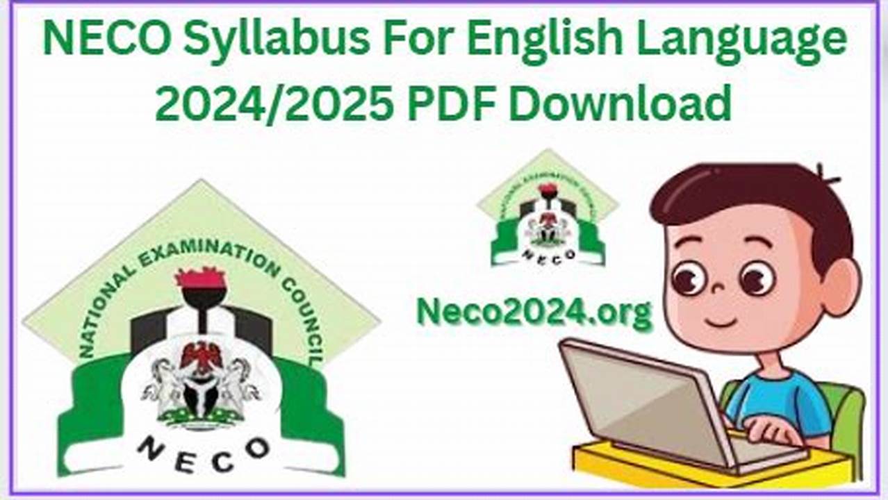 Neco Date For 2024 Syllabus