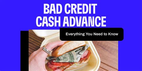 Need Cash Advance Bad Credit