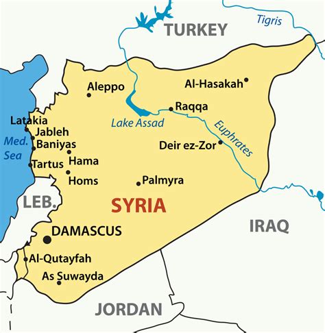 Negara Suriah terletak di