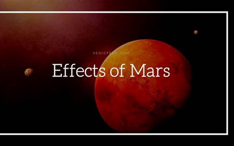 Negative Influence Of Mars In 2Nd House