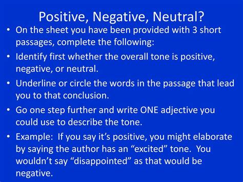 Negative, not neutral