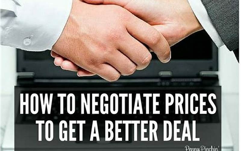Negotiate Prices