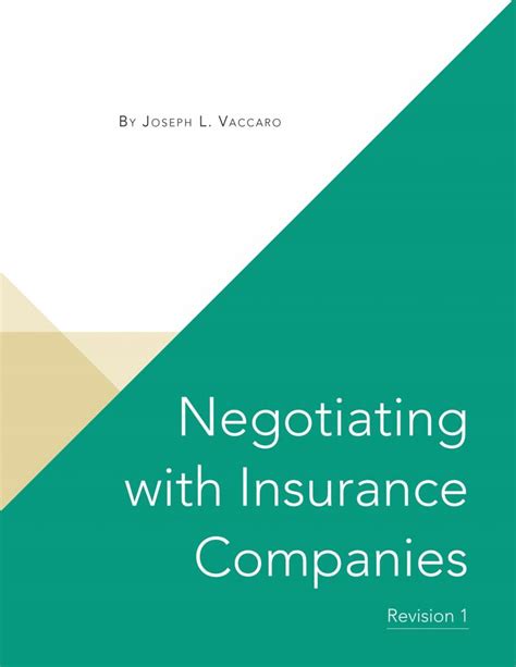 Negotiate with Insurance Companies
