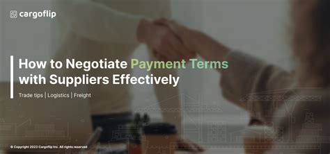 Negotiating Payment Terms with Contractors