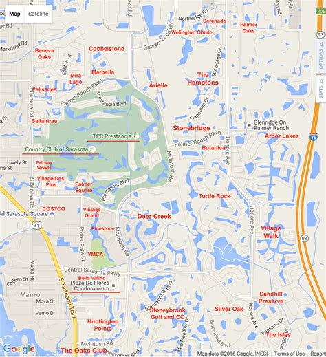 Neighborhoods Printable Map Of The Villages Florida