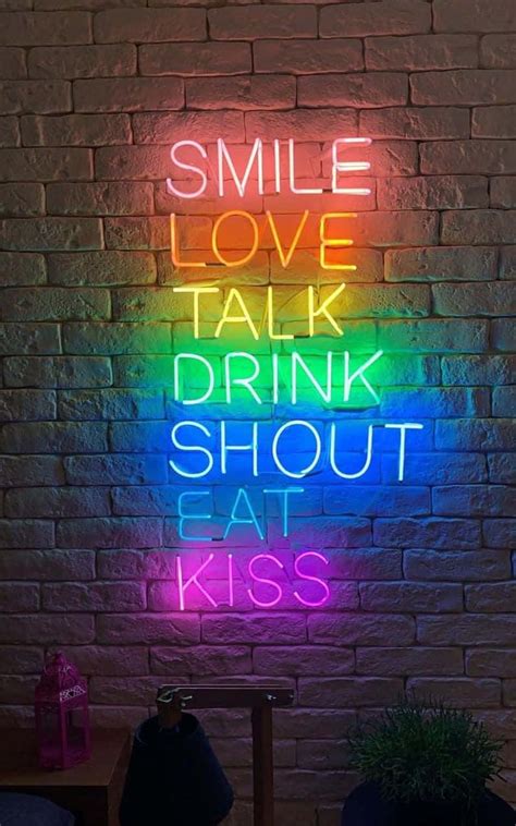 Neon Light Quotes For Life