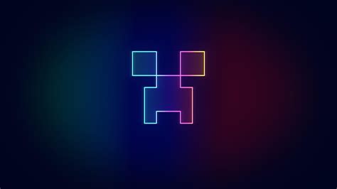 Neon Minecraft Wallpaper