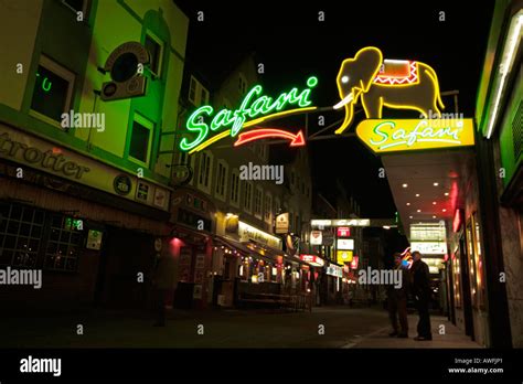 Neon lights Reeperbahn Hamburg