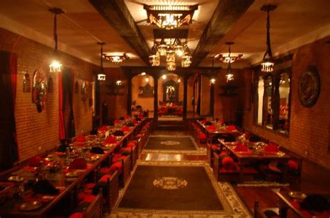 Nepalese dining hall interior