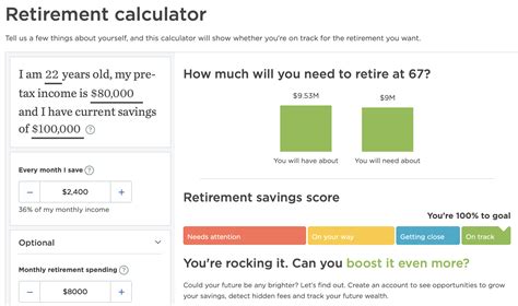 Nerdwallet Retirement Calculator image