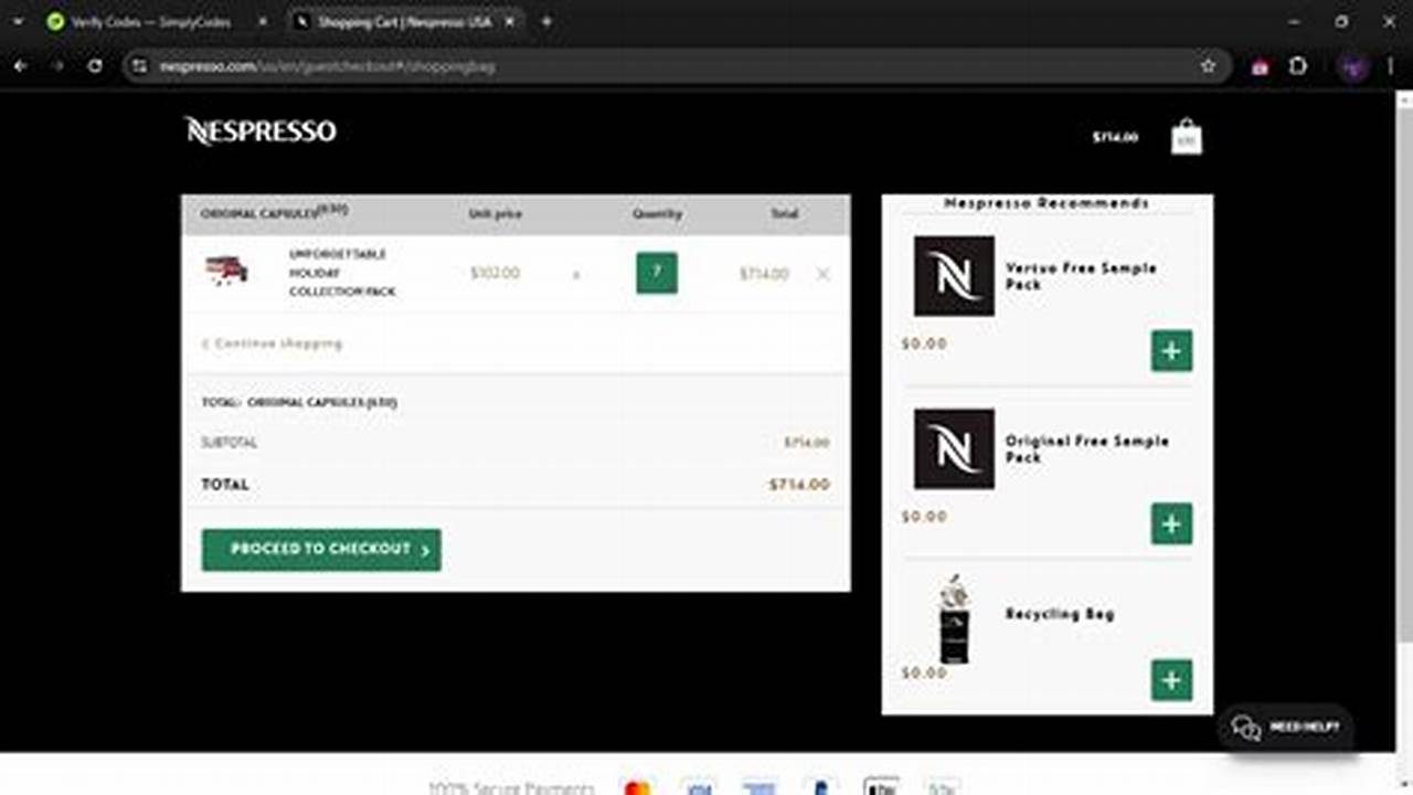 Nespresso Canada Promo Code 2024 Usa