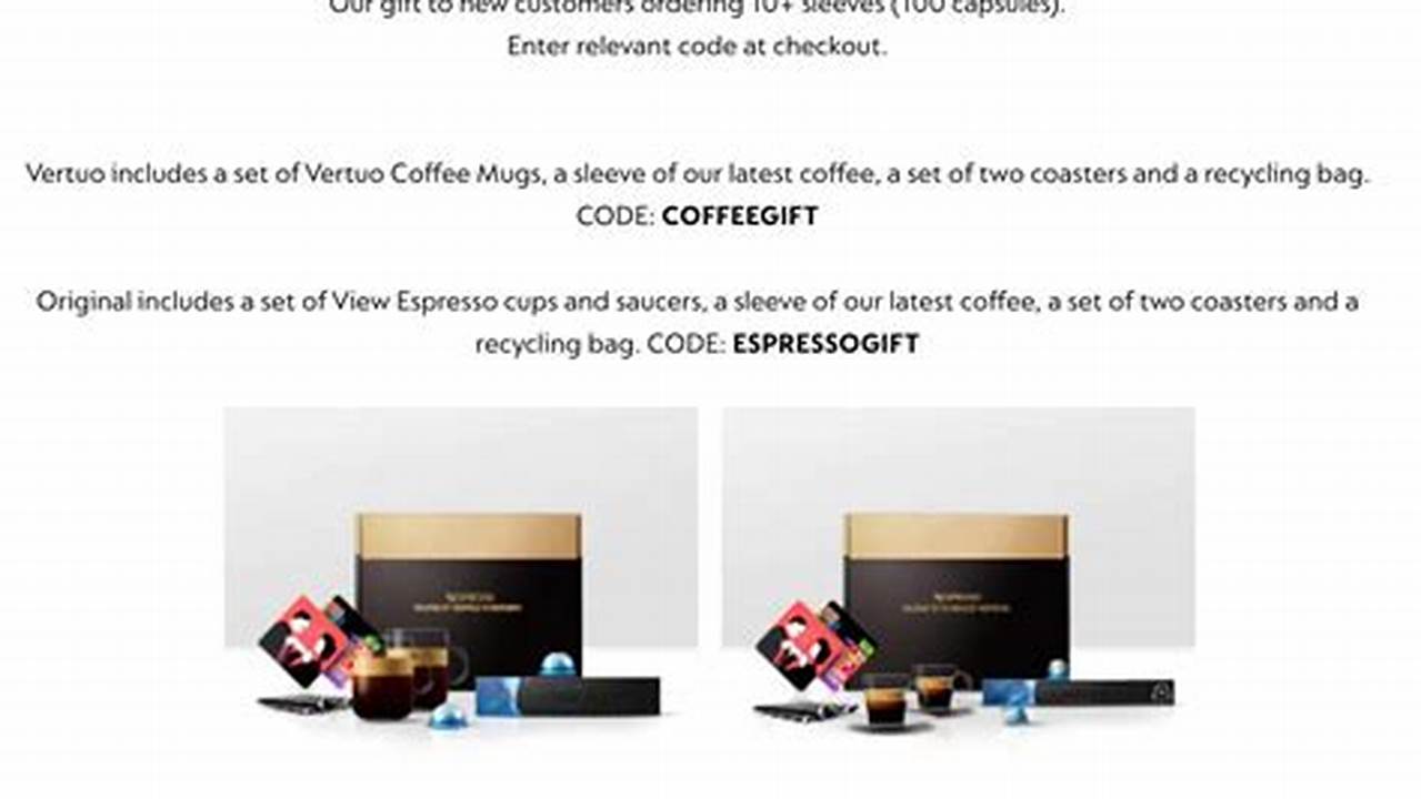 Nespresso Promo Code May 2024 2024