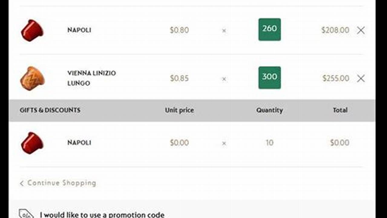 Nespresso Promotional Code 2024 December