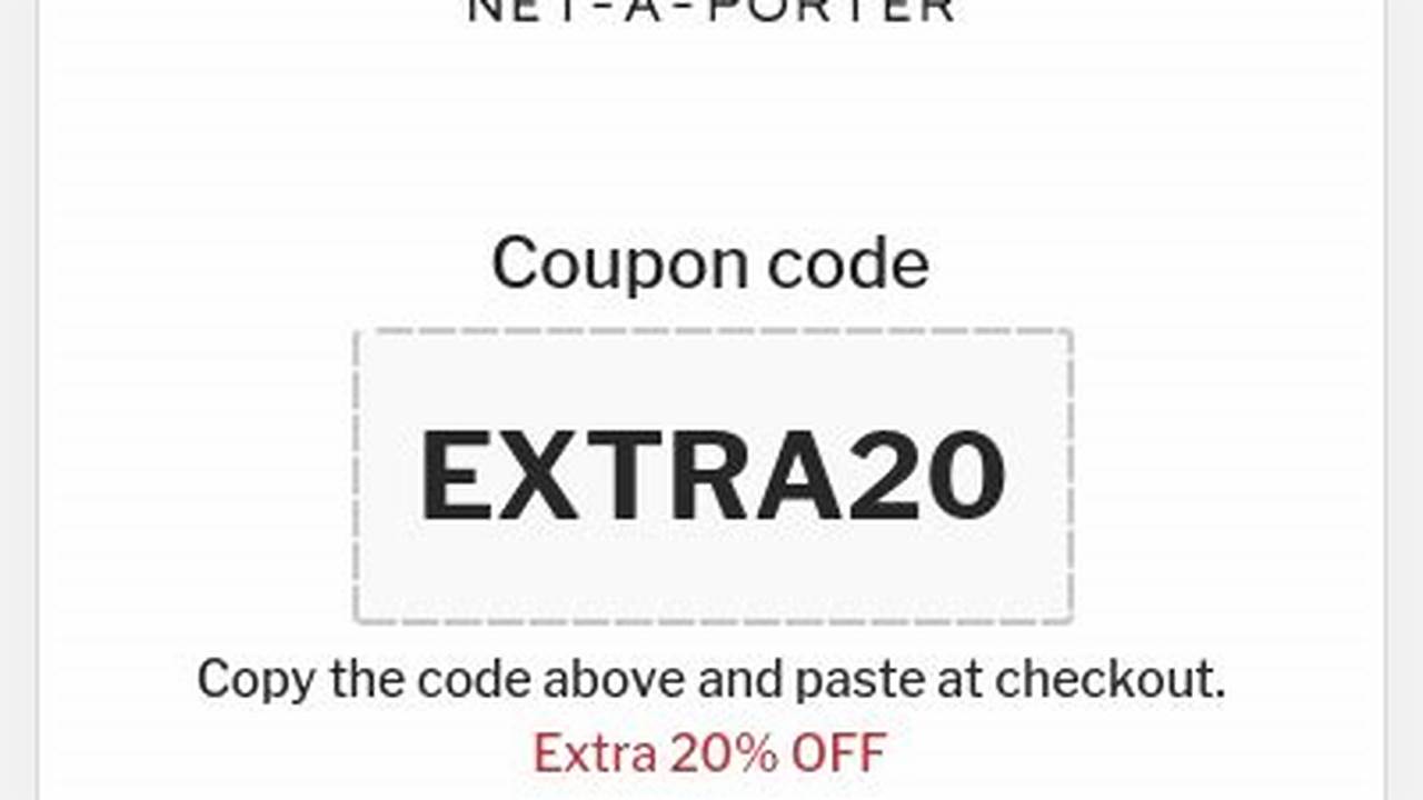 Net A Porter Coupon Code 2025
