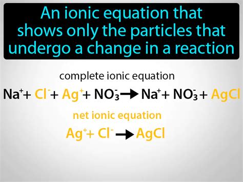 Unraveling the Mystery of Net Ionic Equations: A Concise Definition for Chemistry Enthusiasts
