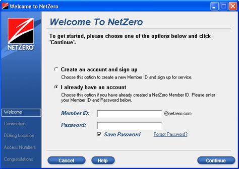 NetZero Mobile Webmail - Login Page