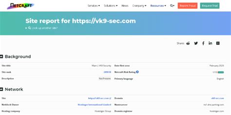 Netcraft Site Report