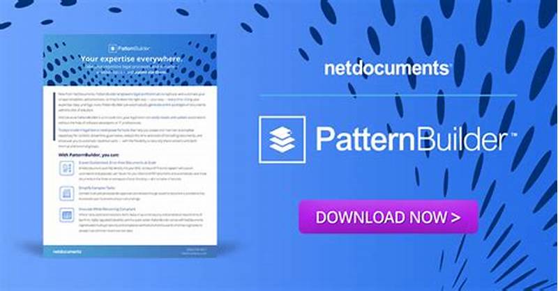 Netdocuments Pattern Builder