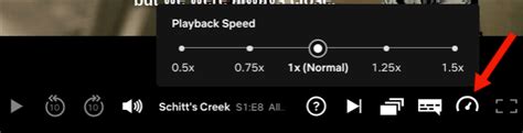 Netflix Playback Speed Controls on Web