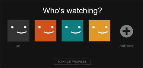 Netflix Profile Sharing