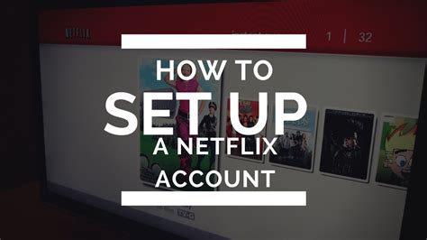 Netflix account creation