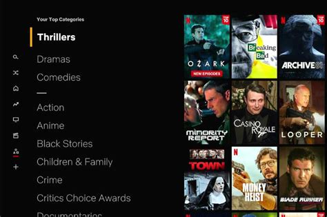 Netflix is testing the categories feature with select users