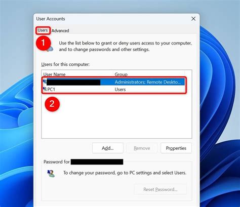 Pengaturan Netplwiz Windows 11