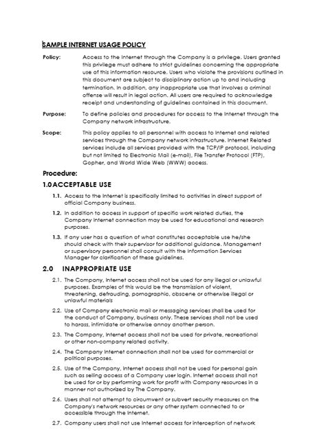 Network Policy Template