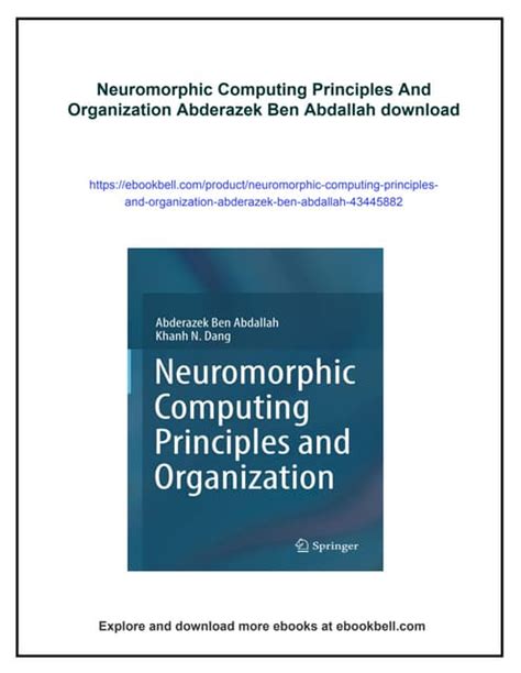 Neuromorphic Computing Principles And Organization Highlights