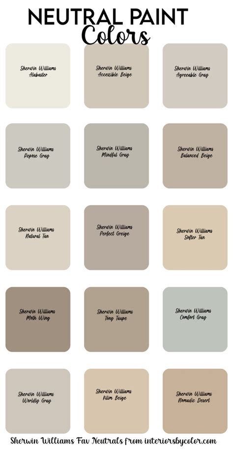 Neutral Paint Colors Sw