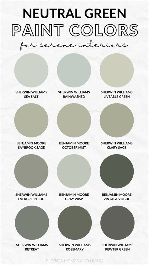 Neutral Paint Colors With Green Undertones