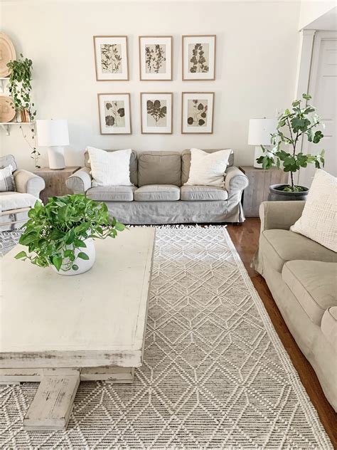 Neutral Rug in Living Room