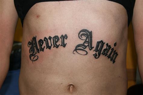 Never Again Tattoo